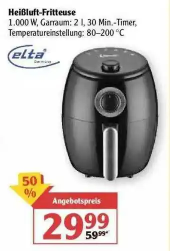 Globus Heißluft-fritteuse Elta Angebot