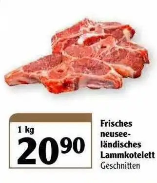 Globus Frisches Neusee-ländisches Lammkotelett Angebot