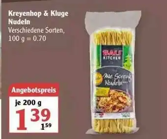 Globus Kreyenhop & Kluge Nudeln Angebot