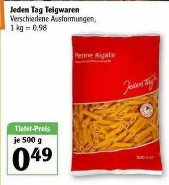 Globus Jeden Tag Teigwaren Angebot