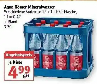 Globus Aqua Römer Mineralwasser Angebot