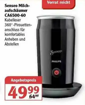 Globus Senseo Milch-aufschäumer Ca6500-60 Angebot