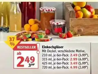 Globus Einkochgläser Angebot