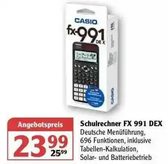 Globus Schulrechner Fx 991 Dex Casio Angebot