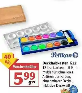 Globus Pelikan Deckfarbkasten K 12 Angebot