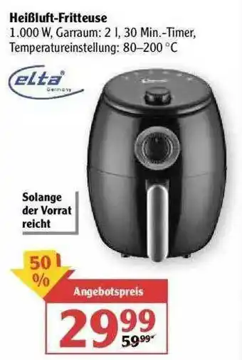 Globus Heißluft-fritteuse Angebot