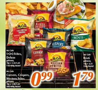 inkoop Mccain 1.2.3 Frites, Curvers, Crispers Oder Western Frites Angebot