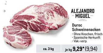 METRO ALEJANDRO MIGUEL Duroc Schweinenacken kg Angebot