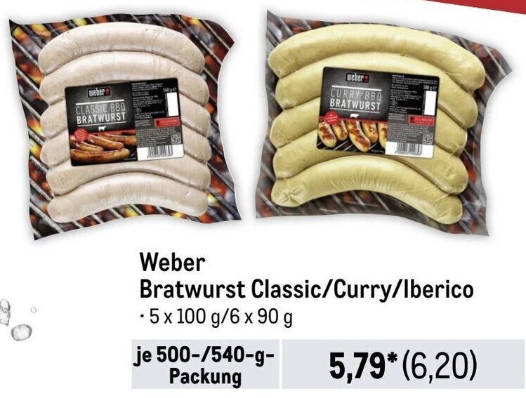 er Bratwurst Classic/Curry/Iberico 500/540g Angebot bei METRO