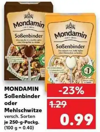 Kaufland Mondamin Soßenbinder Oder Mehlschitze Angebot