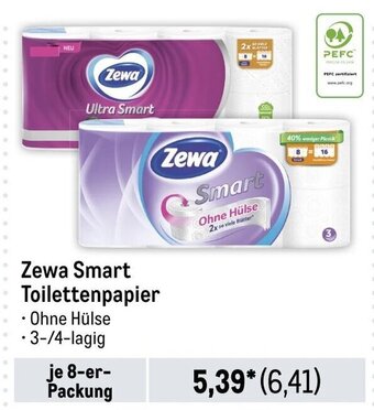 METRO Zewa Smart Toilettenpapier je 8-er-Packung Angebot