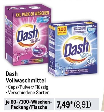 METRO Dash Vollwaschmittel 60/100wa Angebot