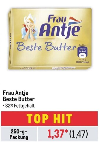 METRO Frau Antje Beste Butter 250-g-Packung Angebot