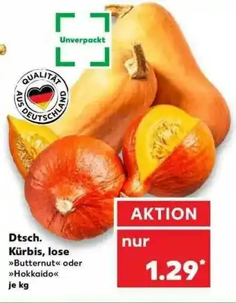 Kaufland Kürbis, Lose Angebot