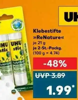 Kaufland Klebestifte Renature Angebot