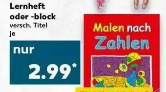 Kaufland Lernheft Oder -block Angebot