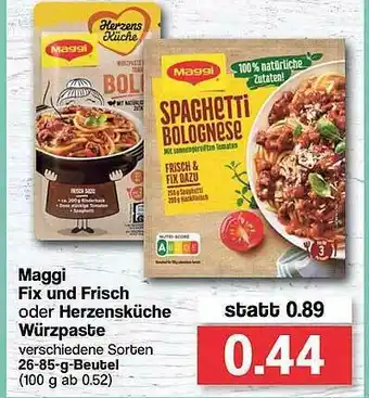 Famila Nord West Maggi Fix Und Frisch Angebot