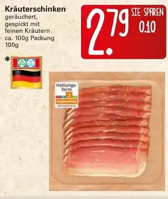 WEZ Kräuterschinken 100g Angebot