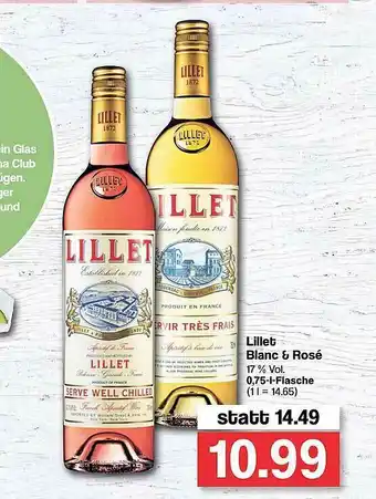 Famila Nord West Lillet Blanc & Rosé Angebot