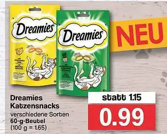 Famila Nord West Dreamies Katzensnacks Angebot