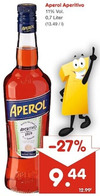 Netto Getränke Discount Aperol Aperitivo 0,7 Liter Angebot