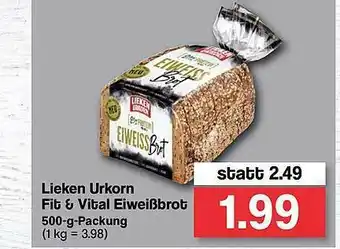 Famila Nord West Lieken Urkorn Fit & Vital Eiweißbrot Angebot