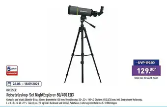 Aldi Nord Bresser Reiseteleskop-set Nightexplorer 80.400 Eq3 Angebot