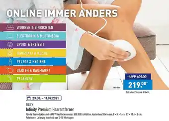 Aldi Nord Silk'n Infinity Premium Haarentferner Angebot