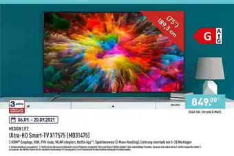 Aldi Nord Medion Life Ultra-hd Smart-tv X17575 Angebot