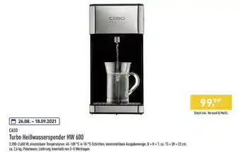 Aldi Nord Caso Turbo Heißwasserspender Hw 600 Angebot