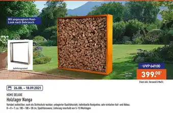 Aldi Nord Home Deluxe Holzlager Nanga Angebot