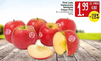 WEZ Pink Lady Italienische Tafeläpfel Cripps Pink 1000g Angebot