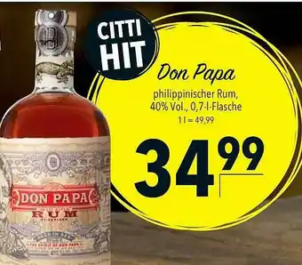 CITTI Markt Don Papa Angebot