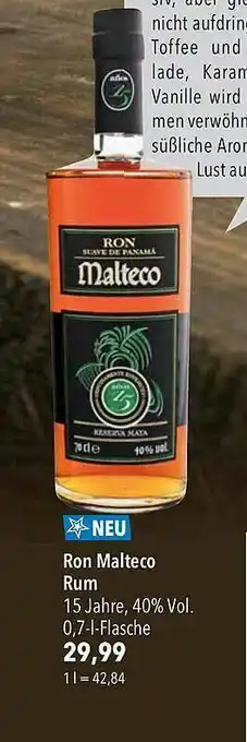 CITTI Markt Ron Malteco Rum Angebot