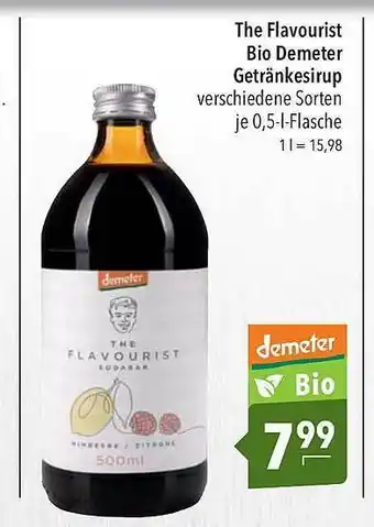 CITTI Markt The Flavourist Bio Demeter Getränkesirup Angebot