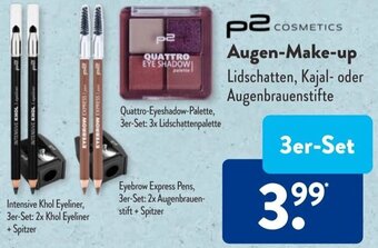 Aldi Süd p2 COSMETICS Augen-Make-up 3er-Set Angebot