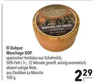 CITTI Markt El Dulque Manchego Dop Angebot