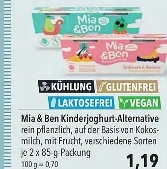 CITTI Markt Mia & Ben Kinderjoghurt-alternative Angebot