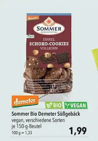 CITTI Markt Sommer Bio Demeter Süßgebäck Angebot