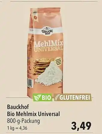 CITTI Markt Bauckhof Bio Mehlmix Universal Angebot