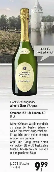 CITTI Markt Aimery Sieur D'arques Cremant 1531 De Limoux Ao Angebot