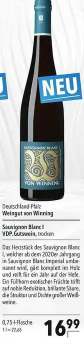 CITTI Markt Weingut Von Winning Sauvignon Blanc I Vdp.gutswein Angebot