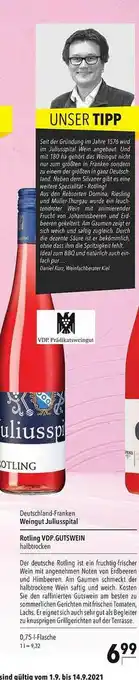 CITTI Markt Weingut Juliusspital Rotling Vdp.gutswein Angebot