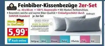 Norma Feinbiber-kissenbezüge 2er-set Angebot