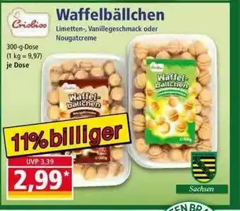 Norma Criobiss Waffelbällchen Angebot