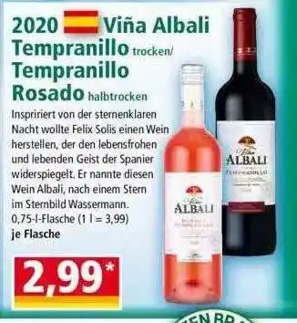 Norma 2020 Viña Albali Tempranillo Oder Tempranillo Rosado Angebot