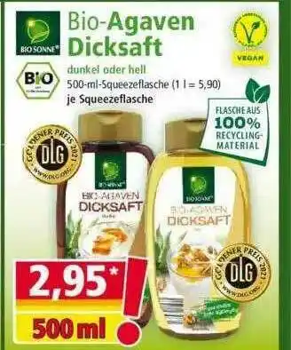 Norma Biosonne Bio-agaven Dicksaft Angebot