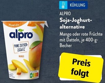 Aldi Süd ALPRO Soja-Joghurt-alternative 400 g Becher Angebot
