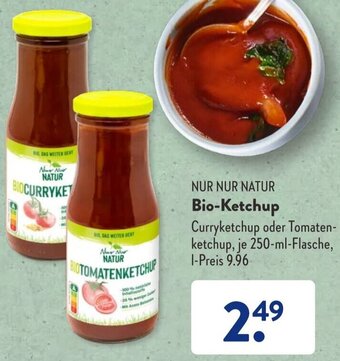 Aldi Süd NUR NUR NATUR Bio-Ketchup 250 ml Flasche Angebot