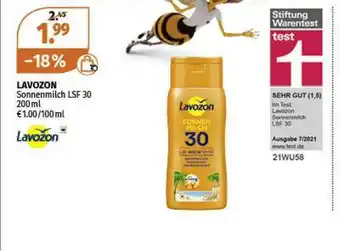 Müller Lavozon Sonnenmilch LSF 30 Angebot